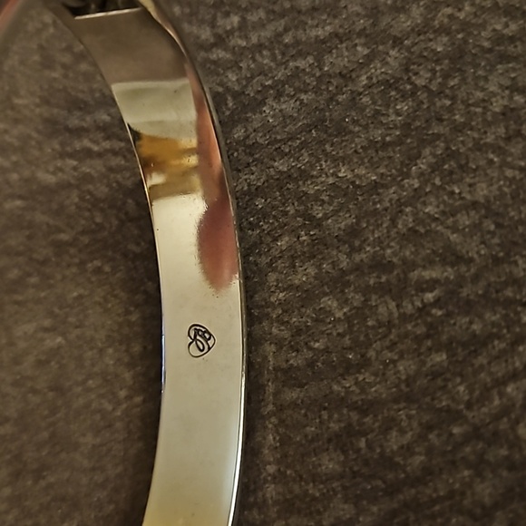 BRIGHTON Pearl Magic Silver Plated Bangle Clamper Bracelet - Picture 8 of 8